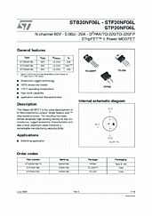 DataSheet STP20NF06L pdf